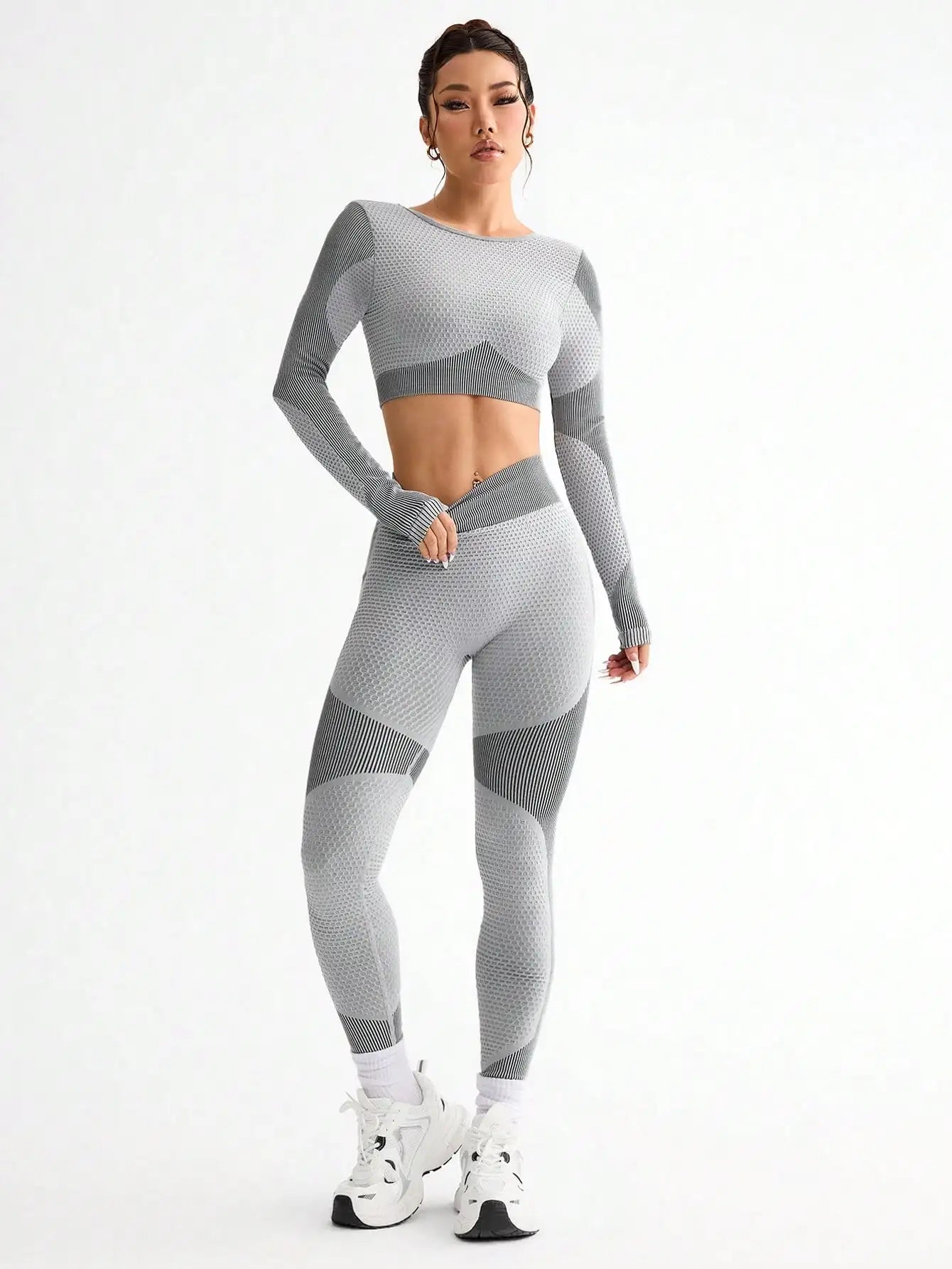 2 pçs venda quente novos esportes apertado correndo respirável sem costura yoga terno feminino ao ar livre terno de fitness feminino