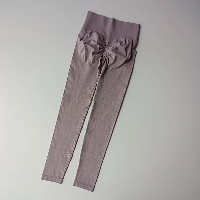 Cintura alta yoga leggings mulheres sem costura push up esporte leggings fitness correndo hip lift calças de yoga altamente elástico ginásio leggings