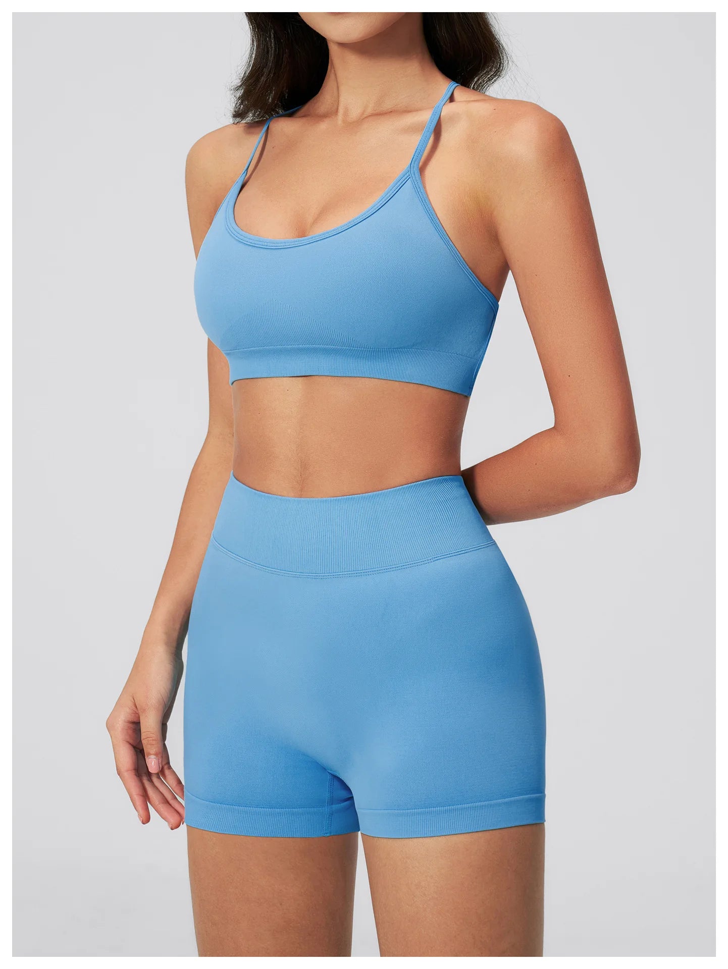 Sutiã Esportivo Feminino Sem Costura de Alto Suporte para Academia, Pilates, Yoga, Top Push-up para Corrida, Ciclismo e Treino, Roupa Íntima Fitness