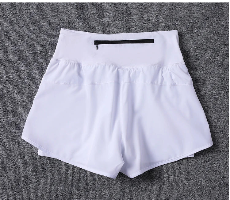 Calças de ioga anti-transparentes femininas com bolsos para corrida no verão, secagem rápida, respiráveis para saltar e fitness