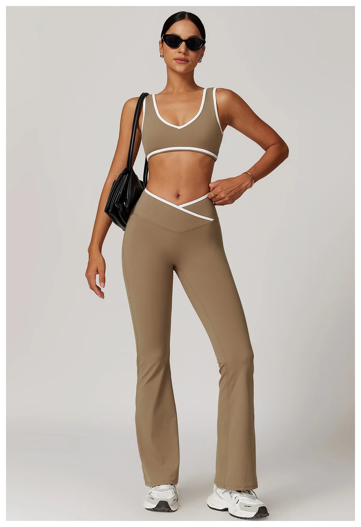 Roupa interior esportiva feminina superior push up fitness yoga sutiã cor bloqueio sutiã de treino ginásio esporte topos para mulher respirável correndo colete