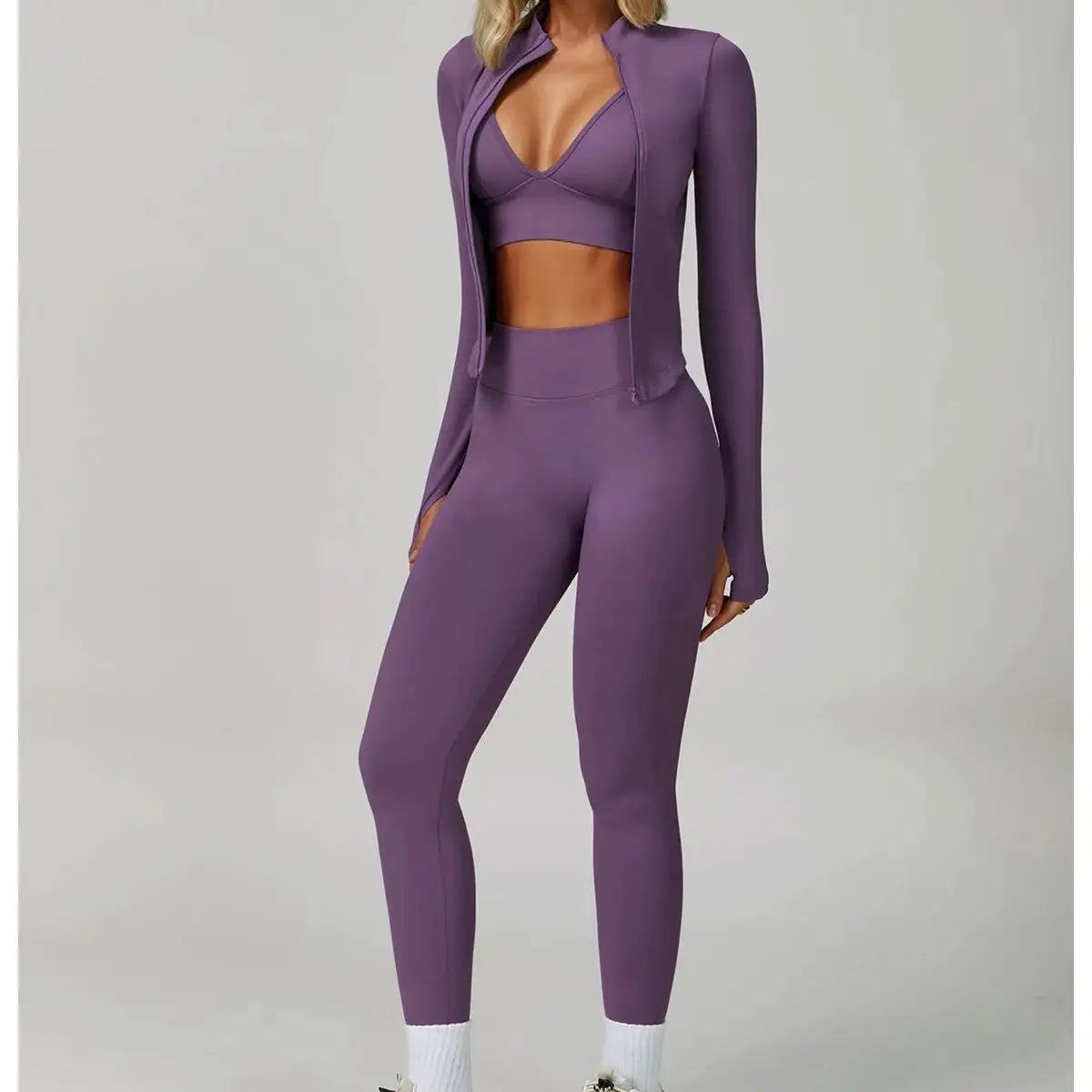 2/3 pçs sem costura esporte yoga conjunto feminino respirável cintura alta fitness sportwear feminino conjunto de roupa interior ginásio roupas de treino