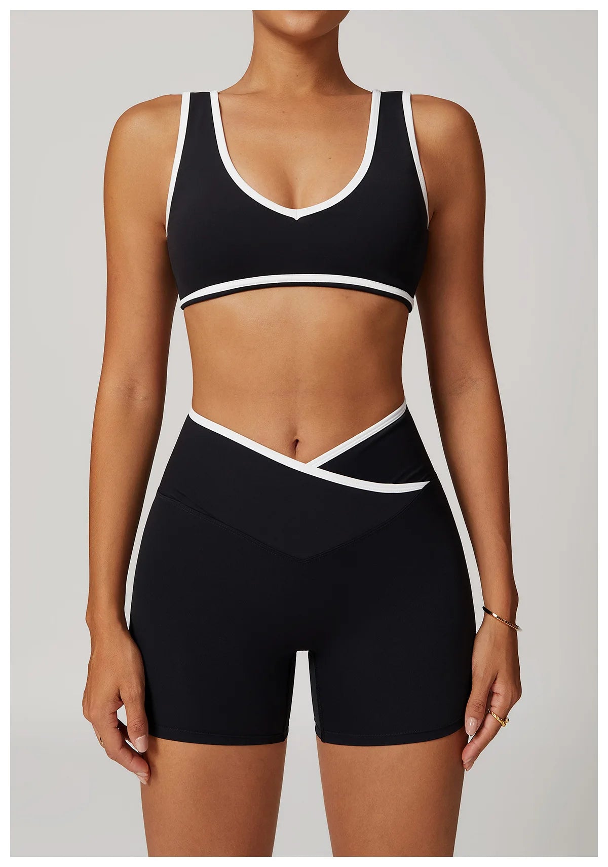Roupa interior esportiva feminina superior push up fitness yoga sutiã cor bloqueio sutiã de treino ginásio esporte topos para mulher respirável correndo colete