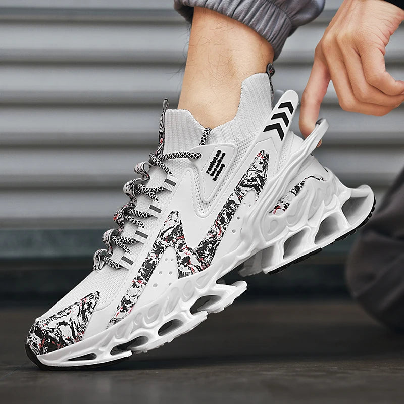 Tênis de luxo respirável masculino, Tênis Masculino, Mocassins casuais, Treinador de corrida, Corrida, Moda