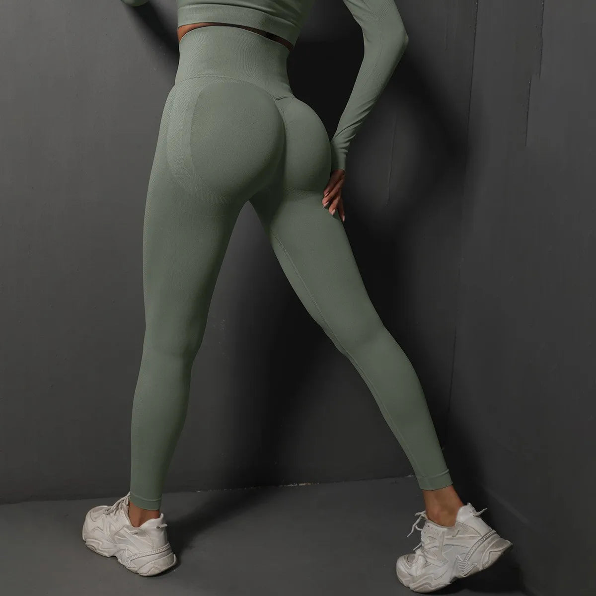 Cintura alta yoga leggings mulheres sem costura push up esporte leggings fitness correndo hip lift calças de yoga altamente elástico ginásio leggings