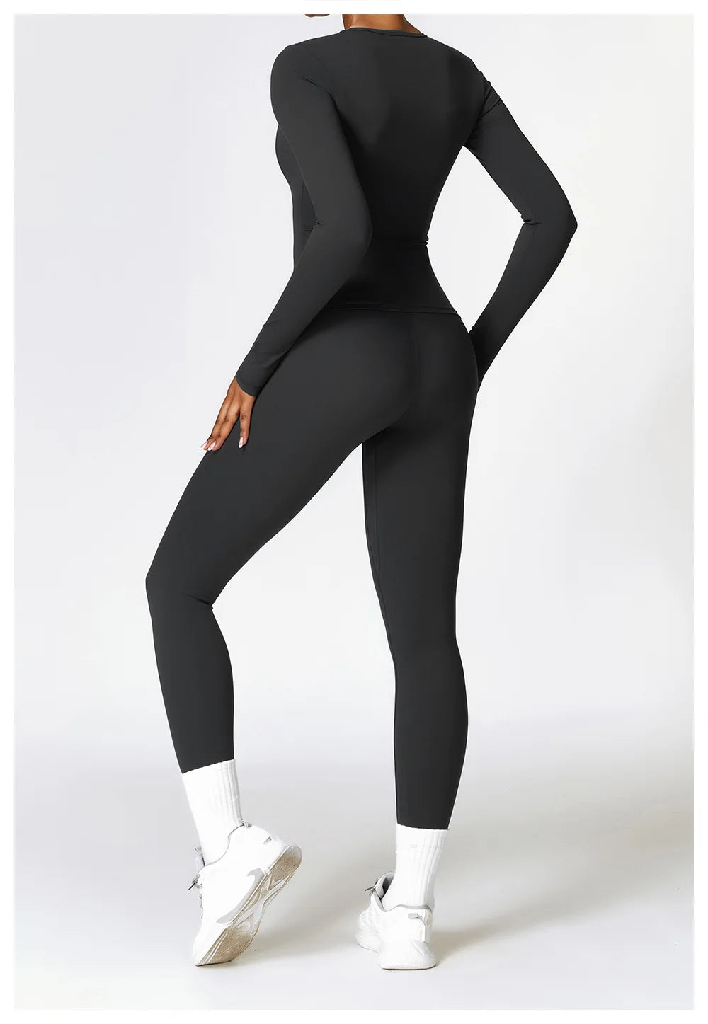 Manga comprida Yoga T-shirts para as Mulheres, Sólidos Top Sports, Ginásio Workout, Running Camisas, Sexy Exposto Umbigo, Quick Dry Fitness Wear