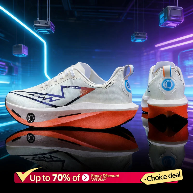 Tênis de Corrida Masculino com Placa de Carbono, Especializado para Maratona, Respirável e Leve, Tênis Esportivo Feminino Confortável Chunta