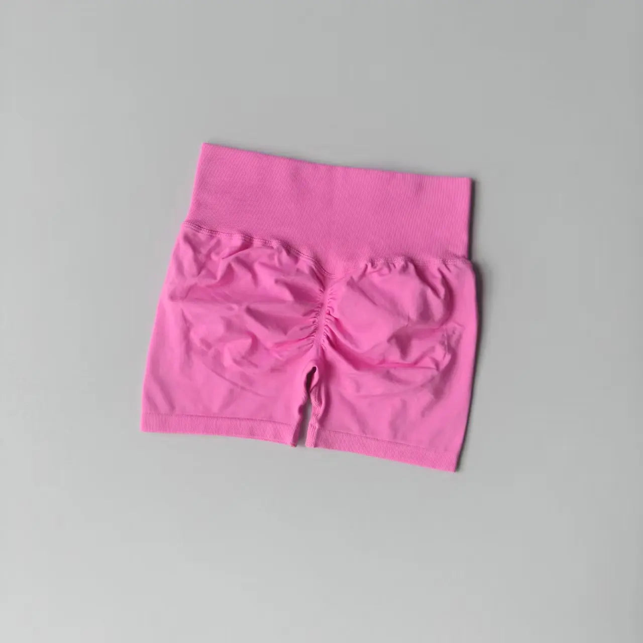 Pêssego hip levantamento esportes shorts feminino cintura alta e aperto de cintura emagrecimento correndo hip velocidade secagem três pontos calças apertadas