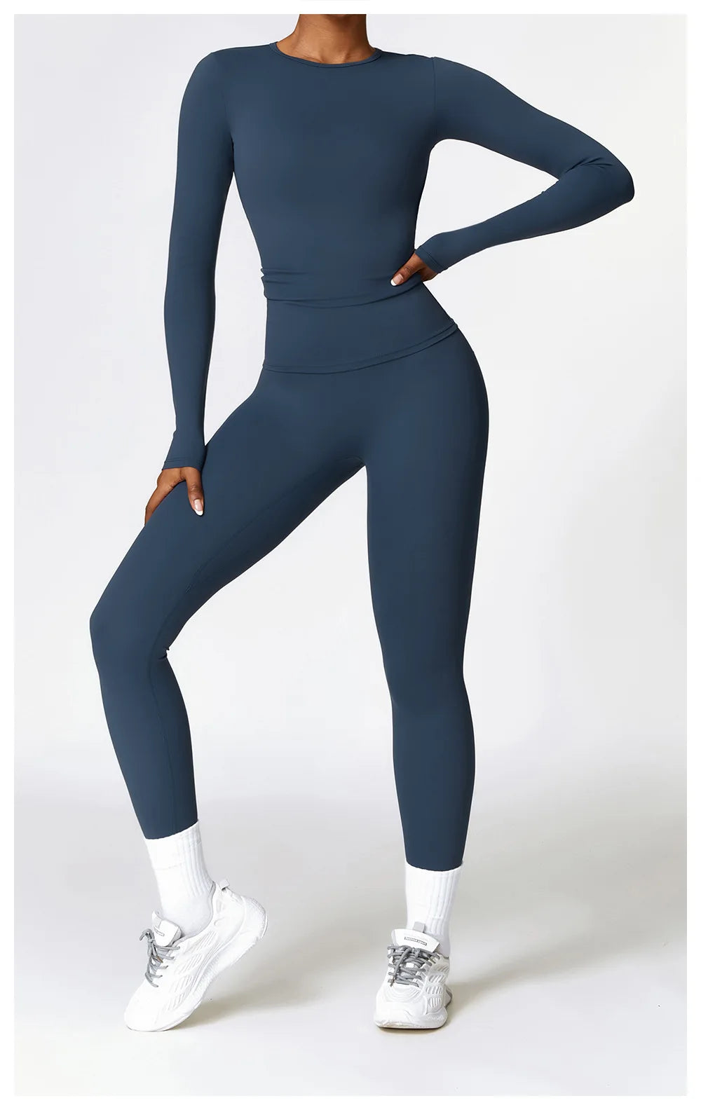 Manga comprida Yoga T-shirts para as Mulheres, Sólidos Top Sports, Ginásio Workout, Running Camisas, Sexy Exposto Umbigo, Quick Dry Fitness Wear
