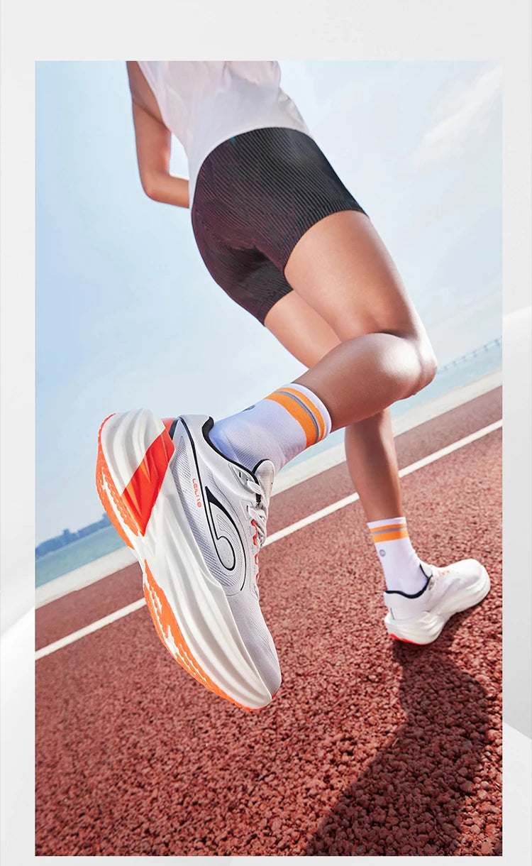 Tênis de Corrida Feminino QIAODAN TG1.0 para Maratona 2026 Novo, Plataforma, Amortecimento de Impacto, Macio, para Longa Distância QDB022253285