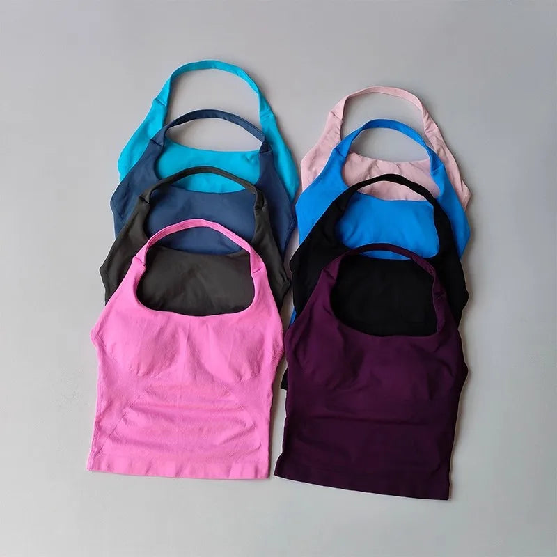 Colete de ioga halter, esportes de corrida à prova de choque, roupa íntima esportiva de alta resistência, fitness, suspensório de pilates, costas bonitas, outono