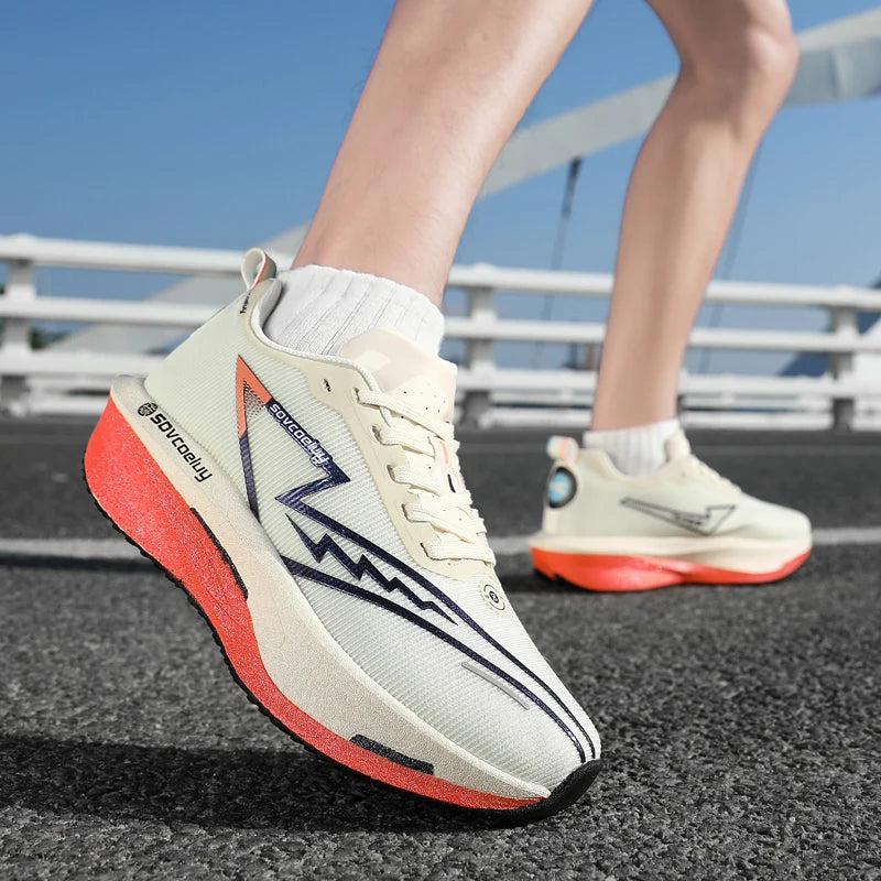 Novos Tênis de Corrida com Placa de Carbono, Especializados para Maratona, Respiráveis e Leves, Confortáveis para Mulheres, Tênis de Lazer Chunta