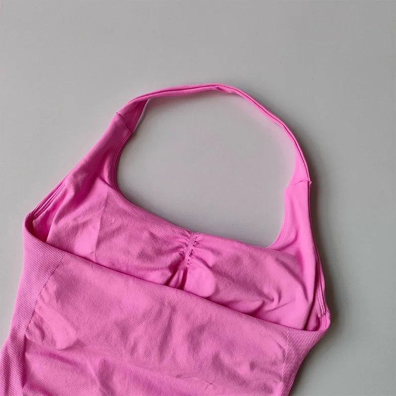 Colete de ioga halter, esportes de corrida à prova de choque, roupa íntima esportiva de alta resistência, fitness, suspensório de pilates, costas bonitas, outono