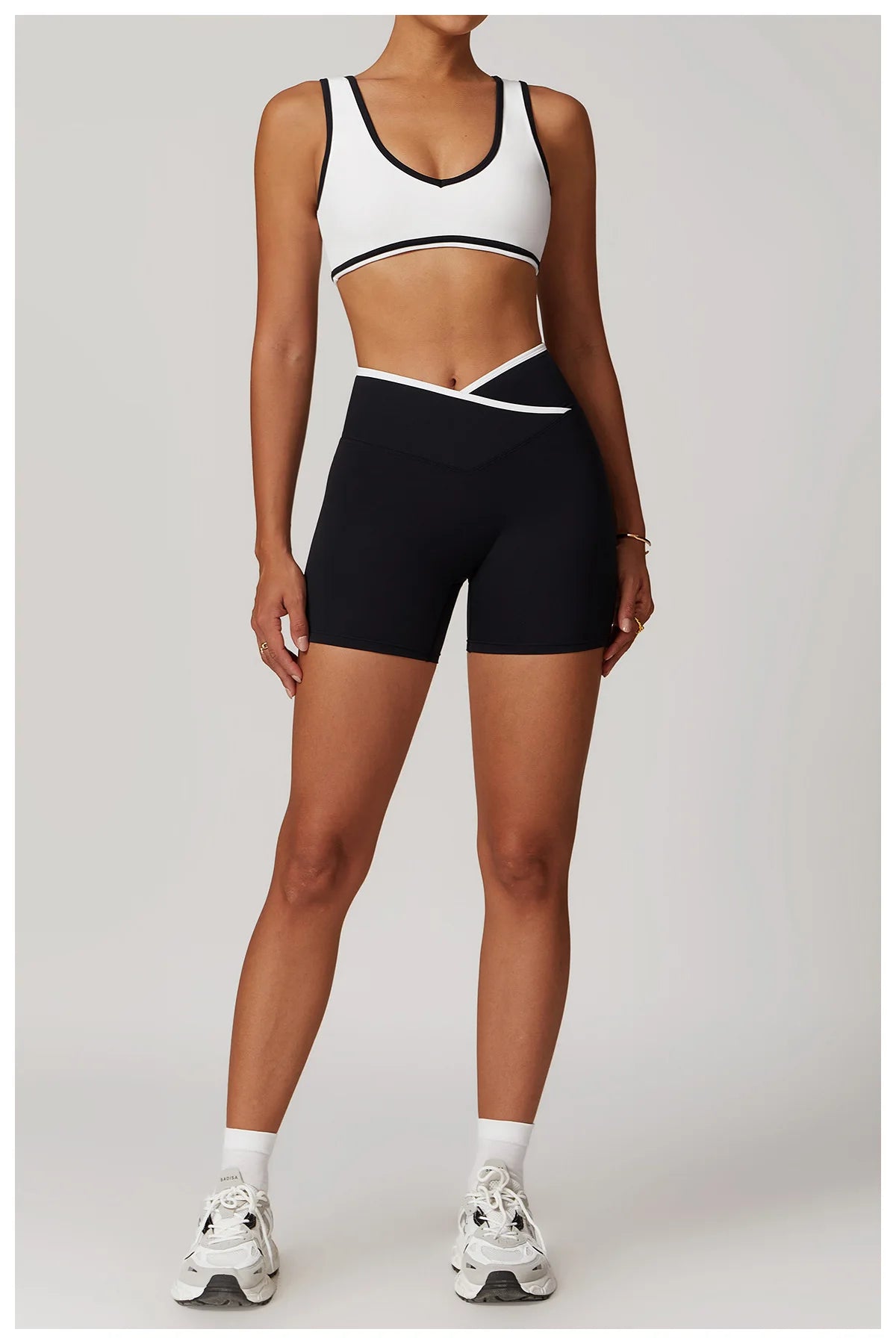 Roupa interior esportiva feminina superior push up fitness yoga sutiã cor bloqueio sutiã de treino ginásio esporte topos para mulher respirável correndo colete