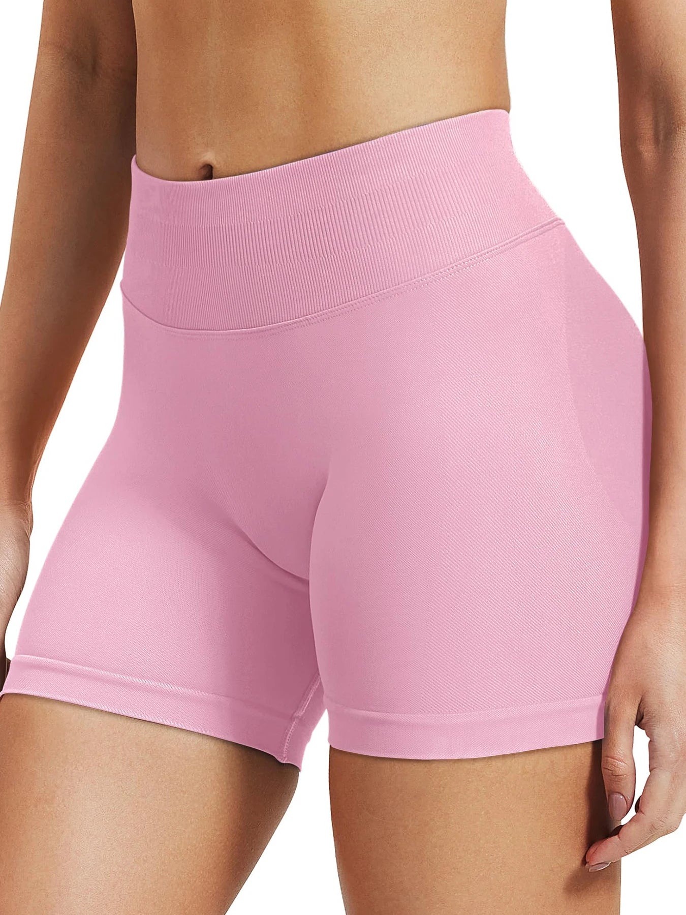 Shorts de Academia Feminino Verão Sem Costura Sexy para Fitness e Esportes, Cintura Baixa para Academia