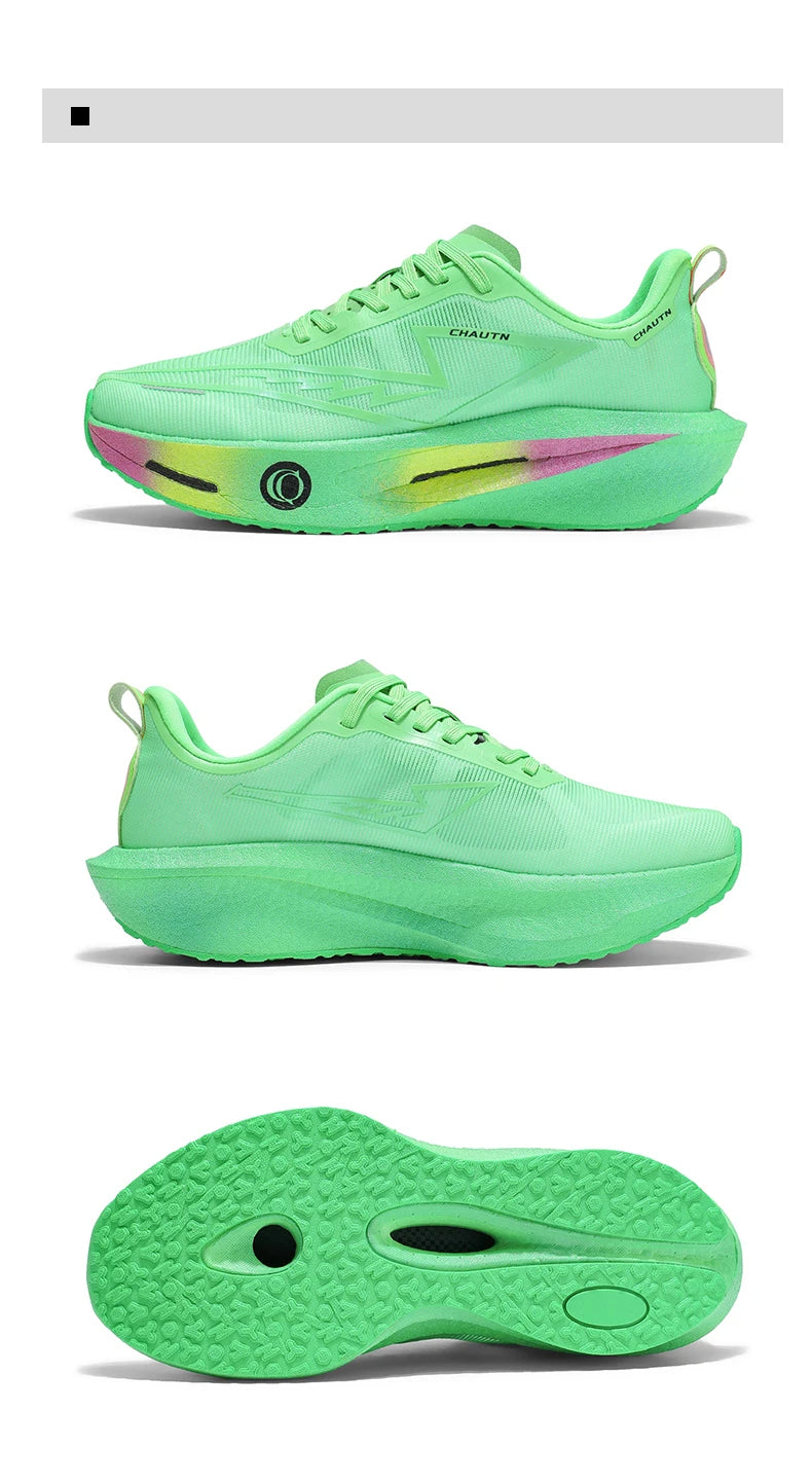 Tênis de Corrida Masculino com Placa de Carbono, Especializado para Maratona, Respirável e Leve, Tênis Esportivo Feminino Confortável Chunta