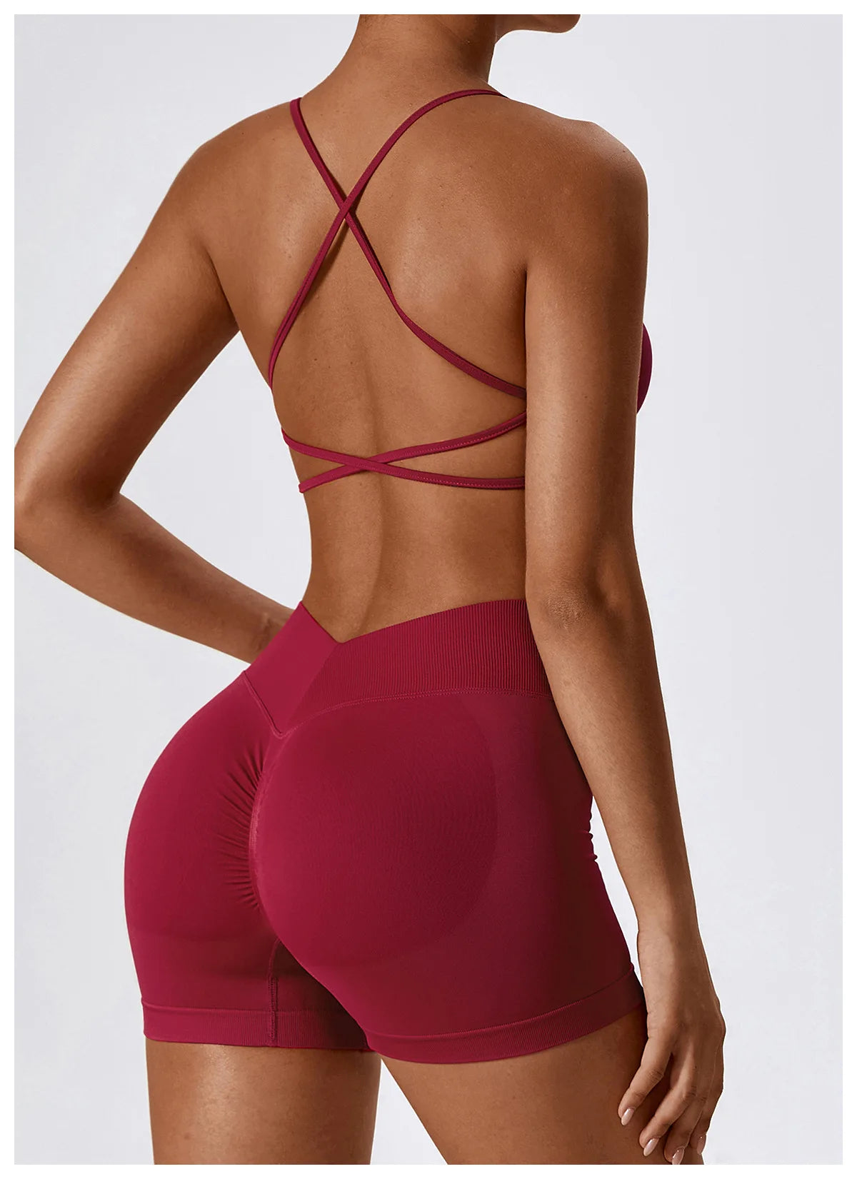 Sutiã Esportivo Feminino Sem Costura de Alto Suporte para Academia, Pilates, Yoga, Top Push-up para Corrida, Ciclismo e Treino, Roupa Íntima Fitness