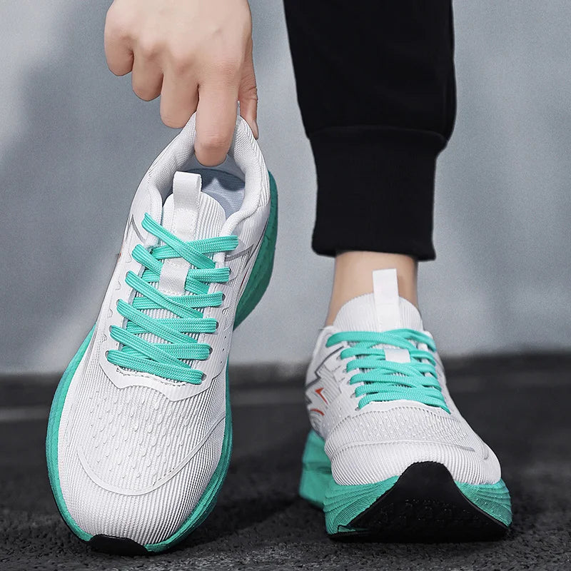 Tênis Esportivos Unissex com Placa de Carbono para Caminhada e Corrida, Sneakers com Amortecimento para Maratona e Treinamento para Homens e Mulheres