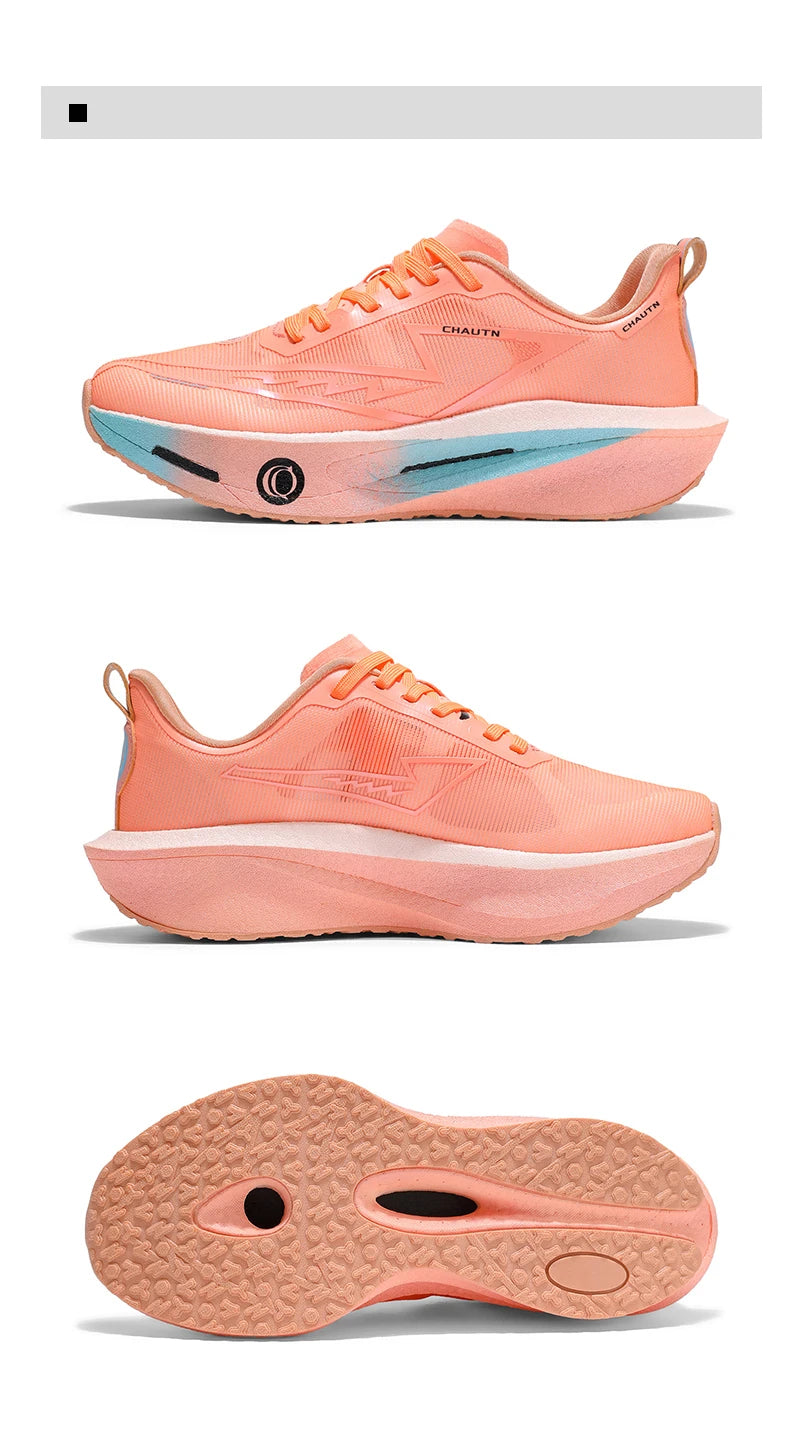 Tênis de Corrida Masculino com Placa de Carbono, Especializado para Maratona, Respirável e Leve, Tênis Esportivo Feminino Confortável Chunta