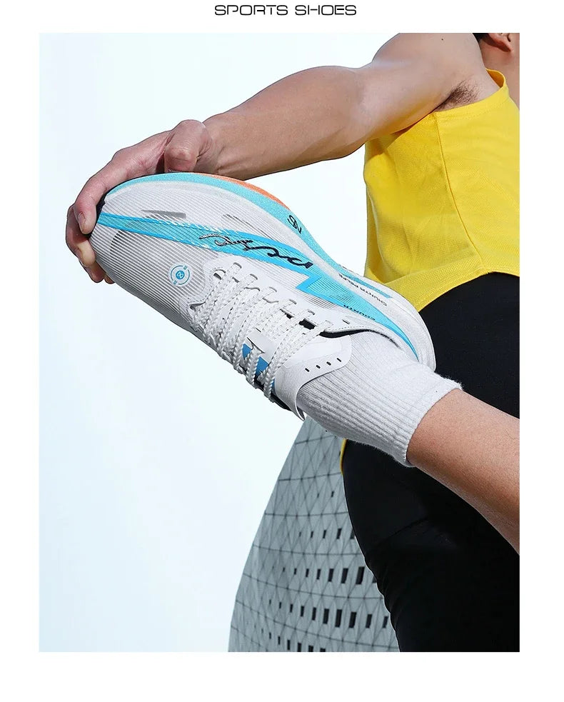 Tênis de Corrida com Placa de Carbono para Maratona, Especializado em Esportes, Respirável, Leve, Confortável para Mulheres, Sneakers Chunta