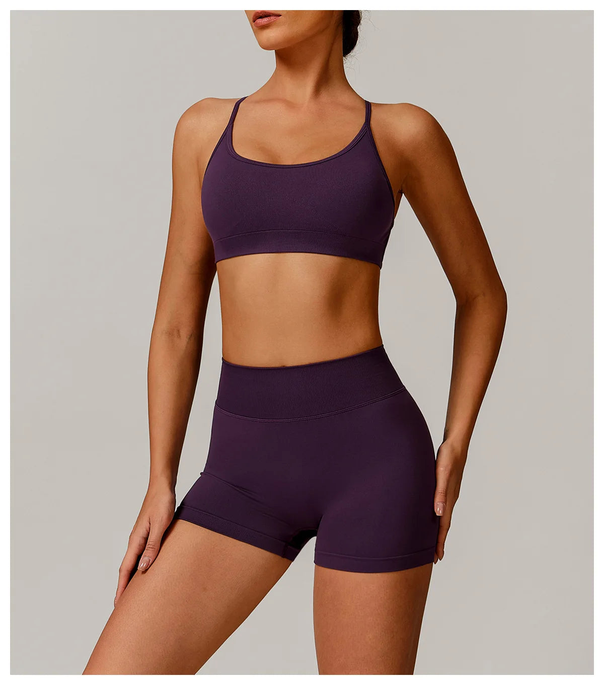 Sutiã Esportivo Feminino Sem Costura de Alto Suporte para Academia, Pilates, Yoga, Top Push-up para Corrida, Ciclismo e Treino, Roupa Íntima Fitness