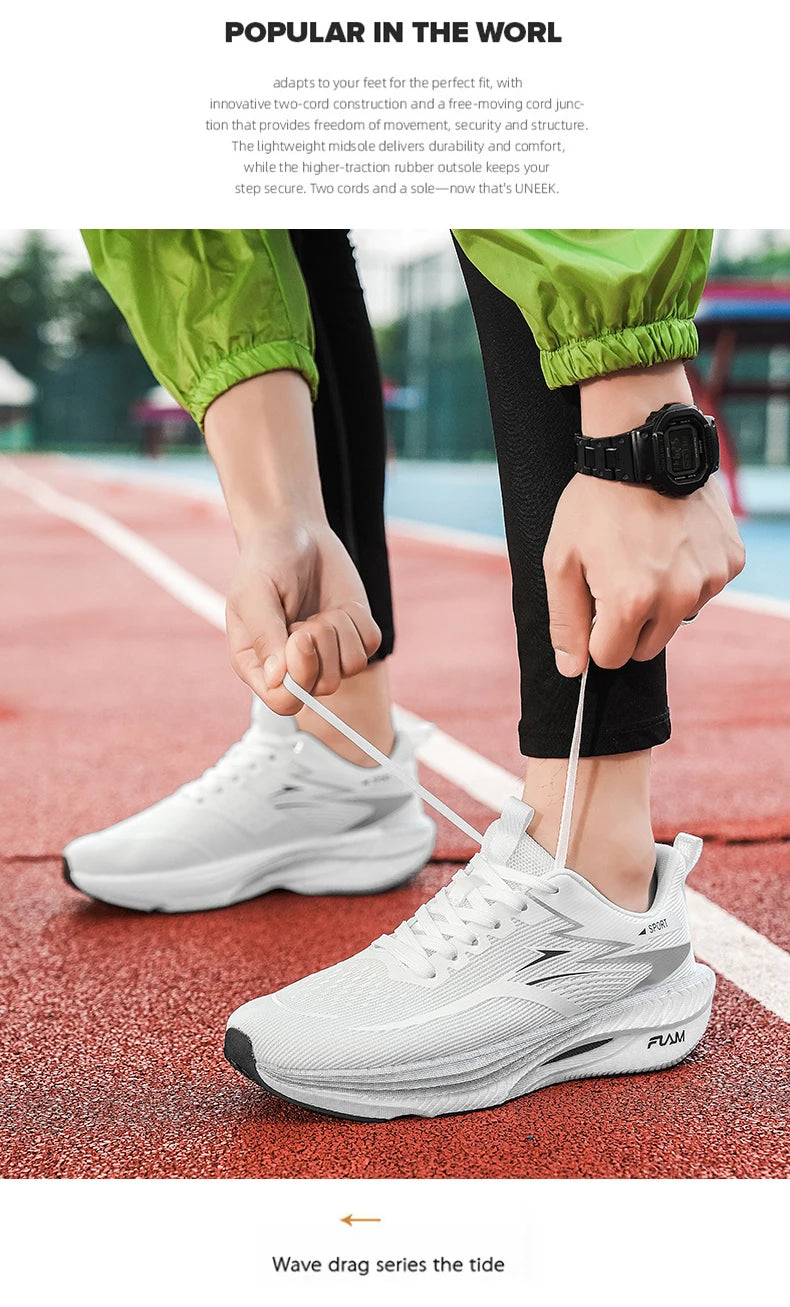 Tênis de corrida masculino, casual, esportivo, respirável, leve, para mulheres, confortável, atlético, para caminhada, tênis ao ar livre, tênis