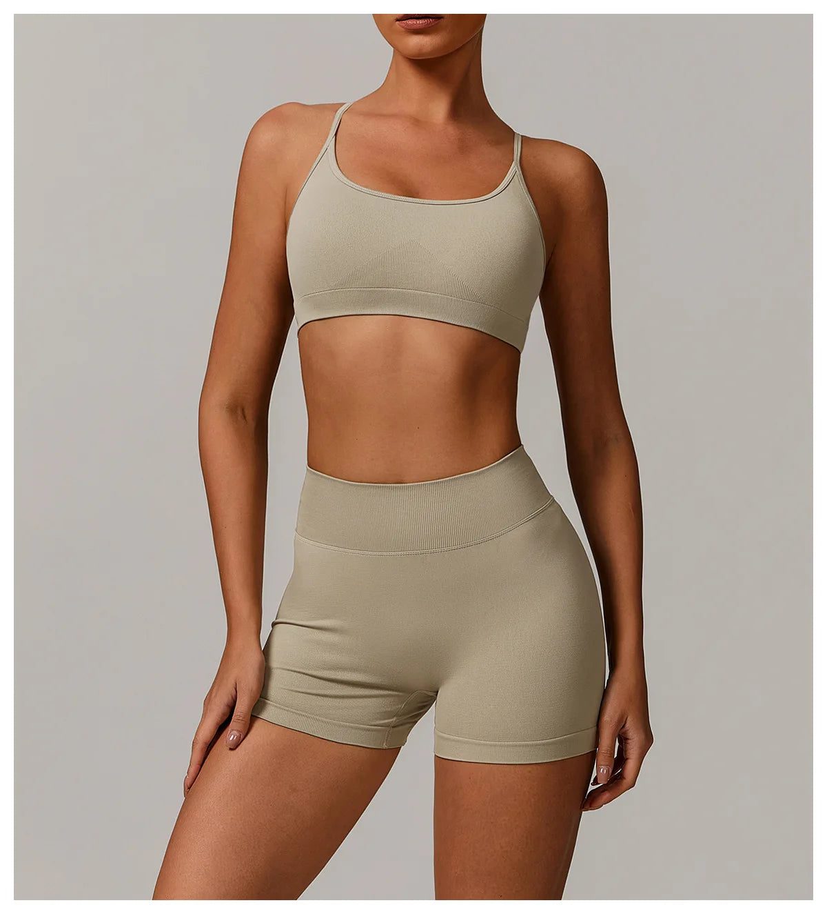 Sutiã Esportivo Feminino Sem Costura de Alto Suporte para Academia, Pilates, Yoga, Top Push-up para Corrida, Ciclismo e Treino, Roupa Íntima Fitness