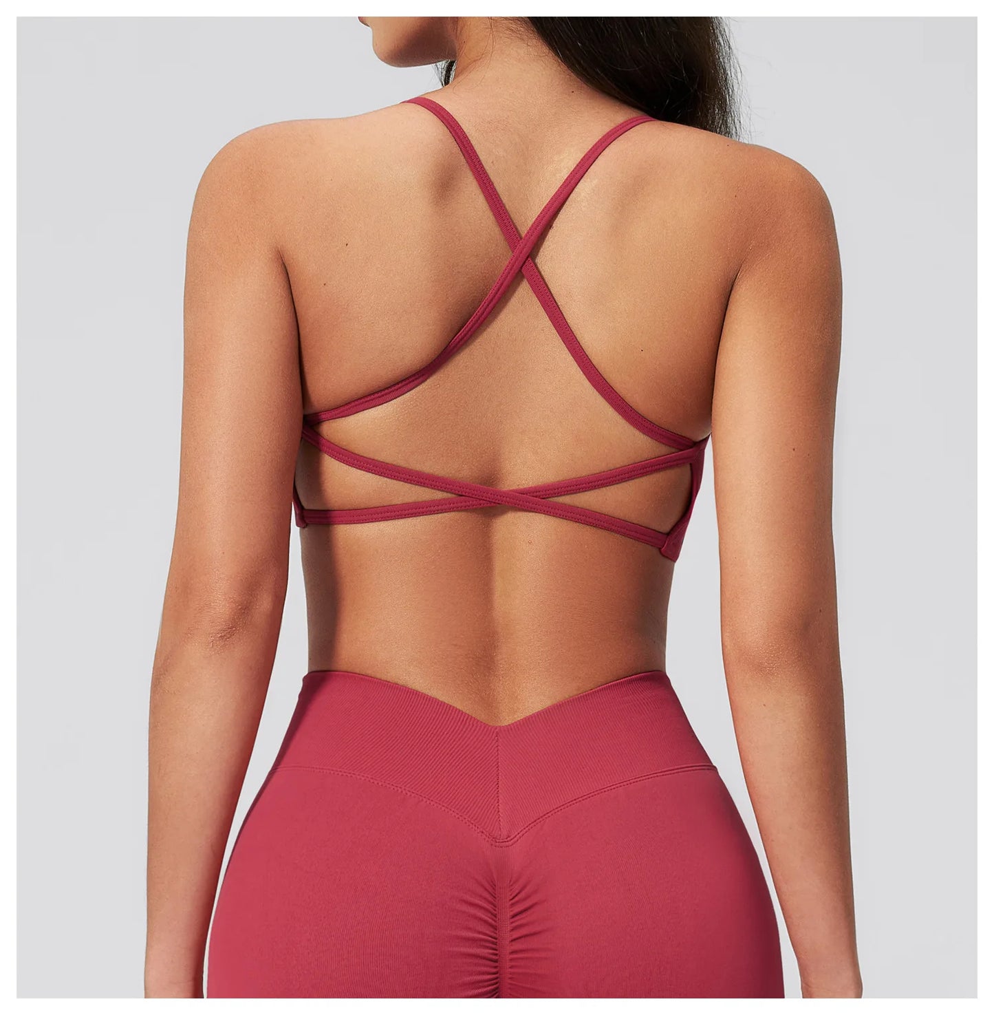 Sutiã Esportivo Feminino Sem Costura de Alto Suporte para Academia, Pilates, Yoga, Top Push-up para Corrida, Ciclismo e Treino, Roupa Íntima Fitness