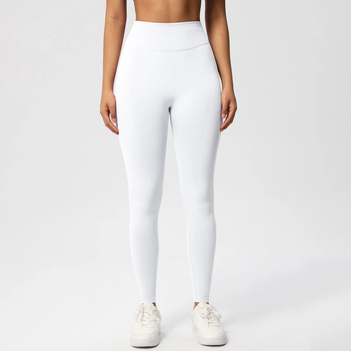 Calças de fitness sem costura das mulheres cintura alta yoga leggings alta elástica levantamento de bunda respirável esportes collants feminino ginásio leggings