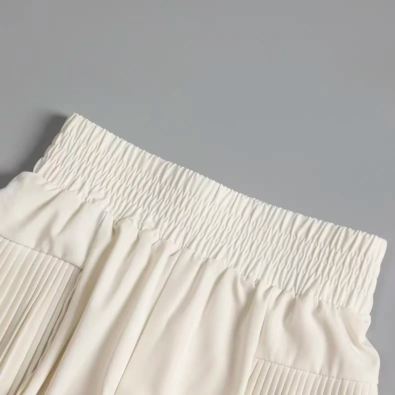 Shorts esportivos femininos com bolsos, shorts de secagem rápida, cintura alta, imitação de duas peças, calças de ioga, shorts para corrida e fitness, verão