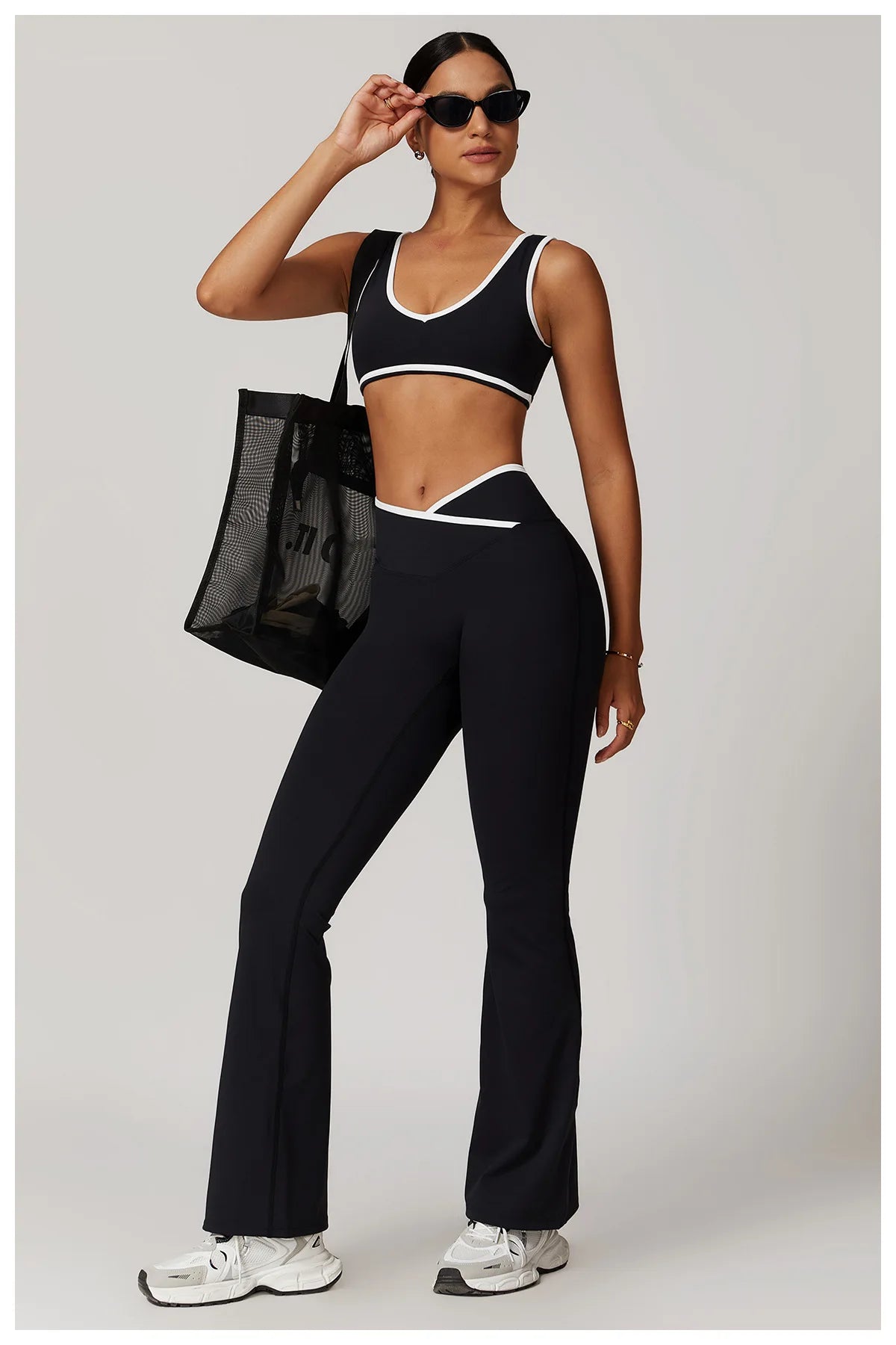 Roupa interior esportiva feminina superior push up fitness yoga sutiã cor bloqueio sutiã de treino ginásio esporte topos para mulher respirável correndo colete