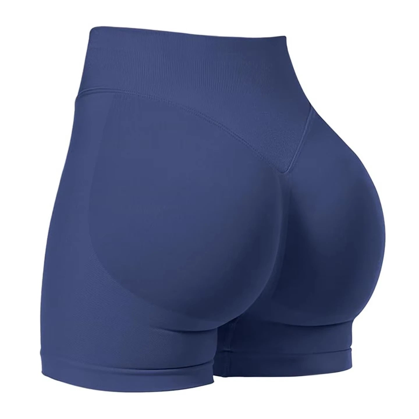 Shorts de Academia Feminino Verão Sem Costura Sexy para Fitness e Esportes, Cintura Baixa para Academia