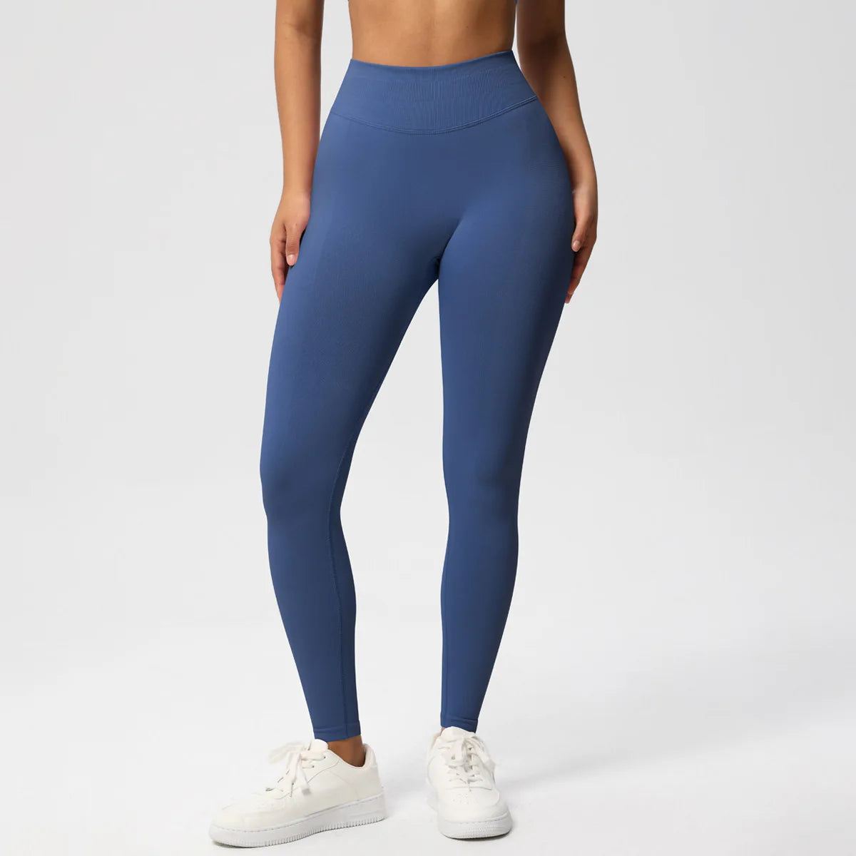 Calças de fitness sem costura das mulheres cintura alta yoga leggings alta elástica levantamento de bunda respirável esportes collants feminino ginásio leggings