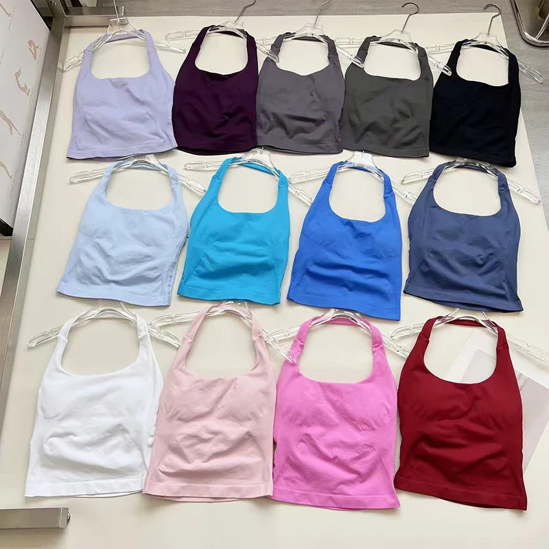 Colete de ioga halter, esportes de corrida à prova de choque, roupa íntima esportiva de alta resistência, fitness, suspensório de pilates, costas bonitas, outono