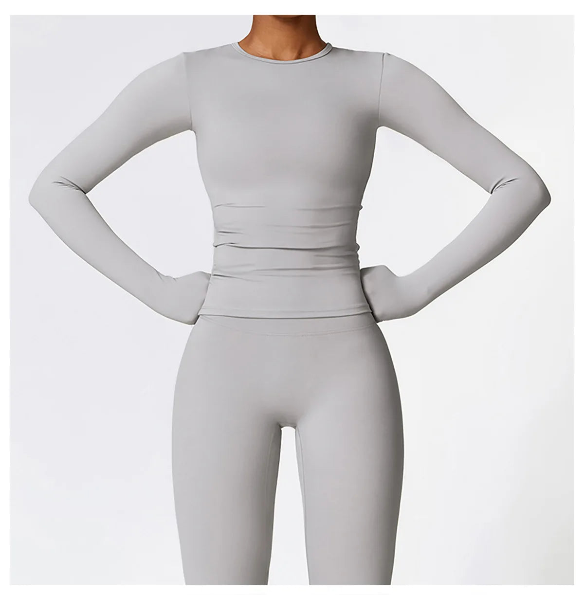 Manga comprida Yoga T-shirts para as Mulheres, Sólidos Top Sports, Ginásio Workout, Running Camisas, Sexy Exposto Umbigo, Quick Dry Fitness Wear