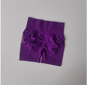 Pêssego hip levantamento esportes shorts feminino cintura alta e aperto de cintura emagrecimento correndo hip velocidade secagem três pontos calças apertadas