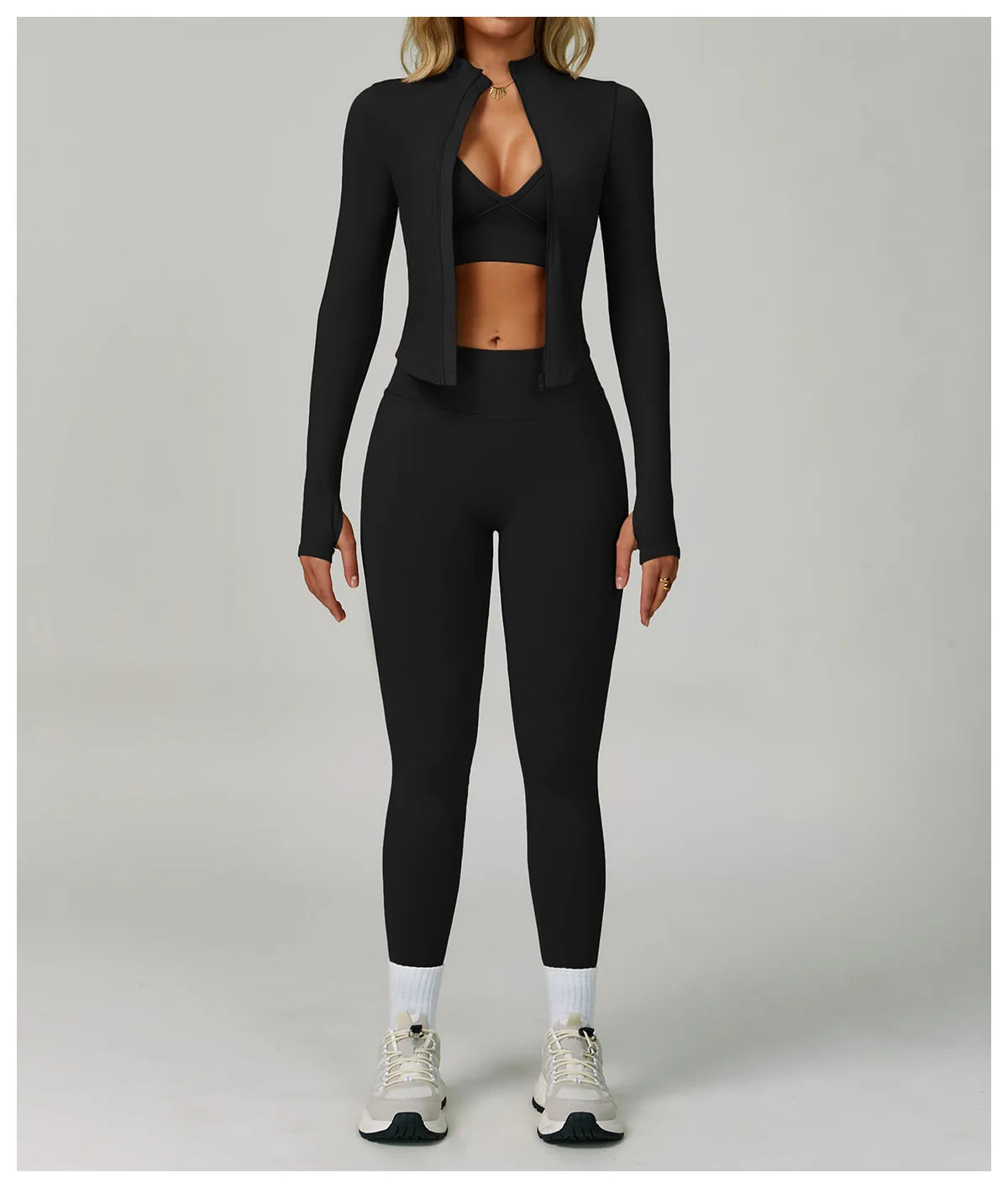 2/3 pçs sem costura esporte yoga conjunto feminino respirável cintura alta fitness sportwear feminino conjunto de roupa interior ginásio roupas de treino