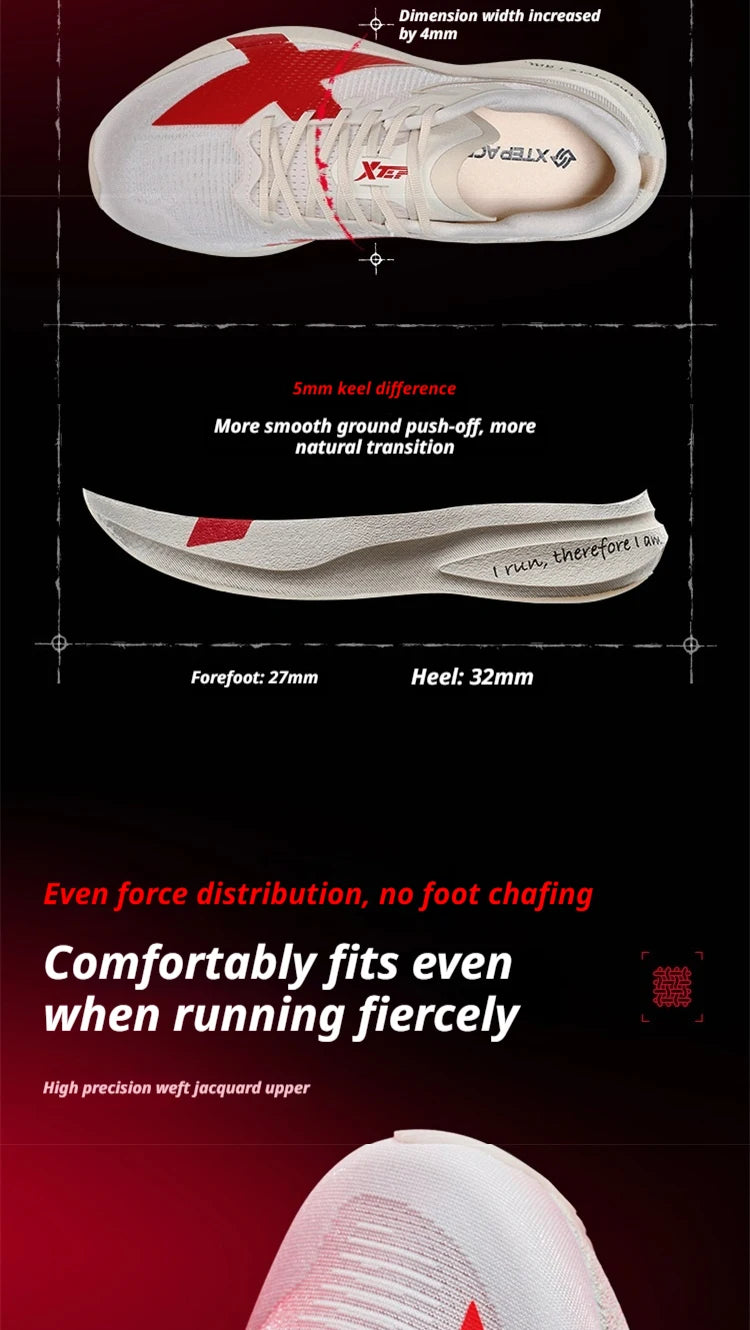 Tênis de Corrida XTEP 2000km PRO para Homens, Primavera 2026, Macio, Durável, Estável, Confortável, Leve, Tênis Esportivo Masculino 874219110026