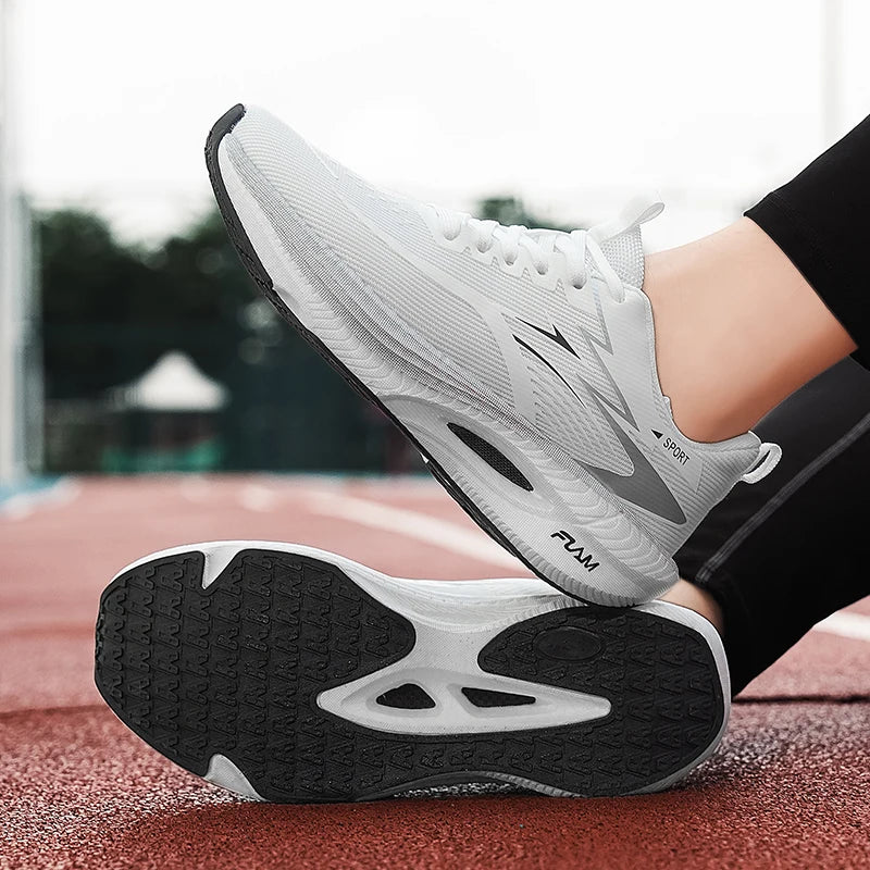 Tênis de corrida masculino, casual, esportivo, respirável, leve, para mulheres, confortável, atlético, para caminhada, tênis ao ar livre, tênis