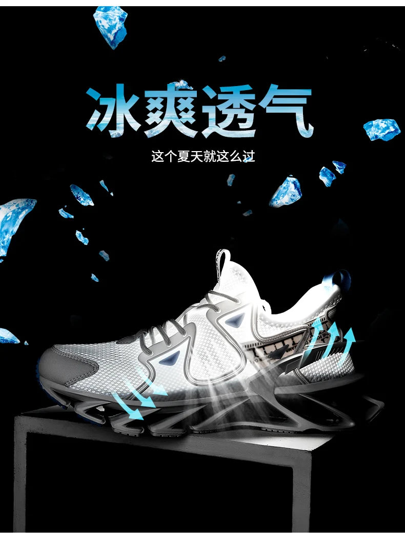 Tênis de luxo respirável masculino, Tênis Masculino, Mocassins casuais, Treinador de corrida, Corrida, Moda