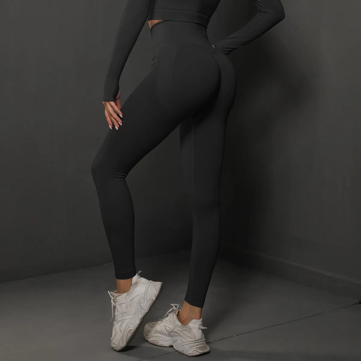 Cintura alta yoga leggings mulheres sem costura push up esporte leggings fitness correndo hip lift calças de yoga altamente elástico ginásio leggings