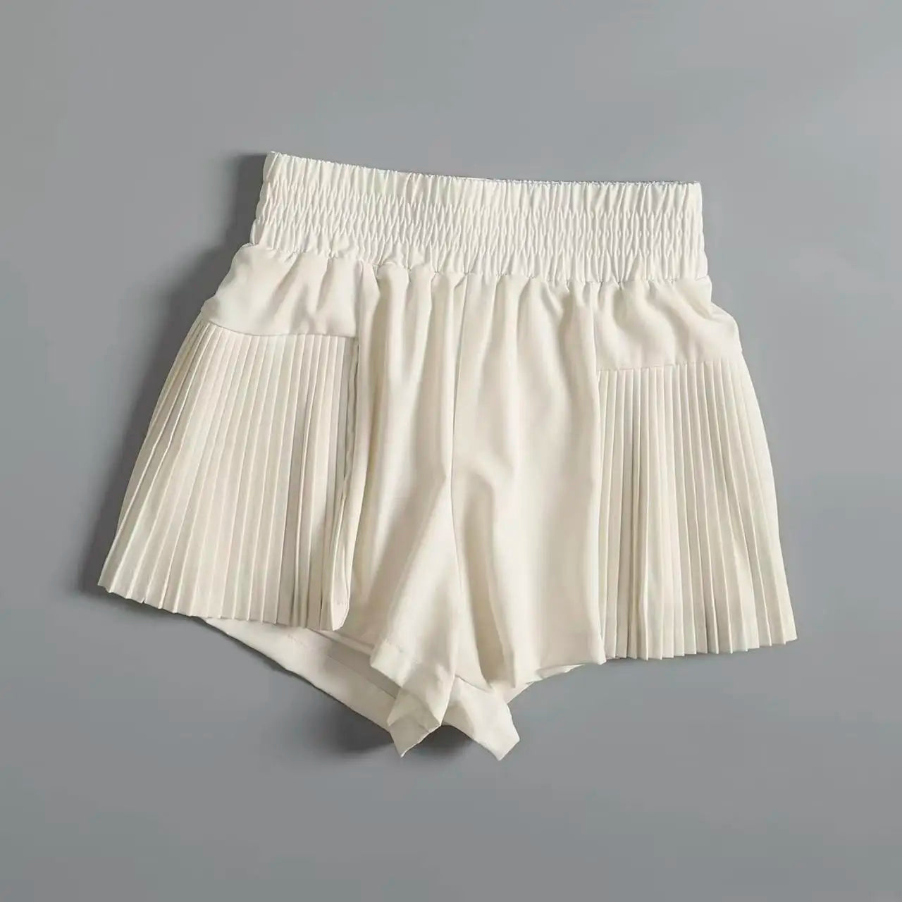 Shorts esportivos femininos com bolsos, shorts de secagem rápida, cintura alta, imitação de duas peças, calças de ioga, shorts para corrida e fitness, verão