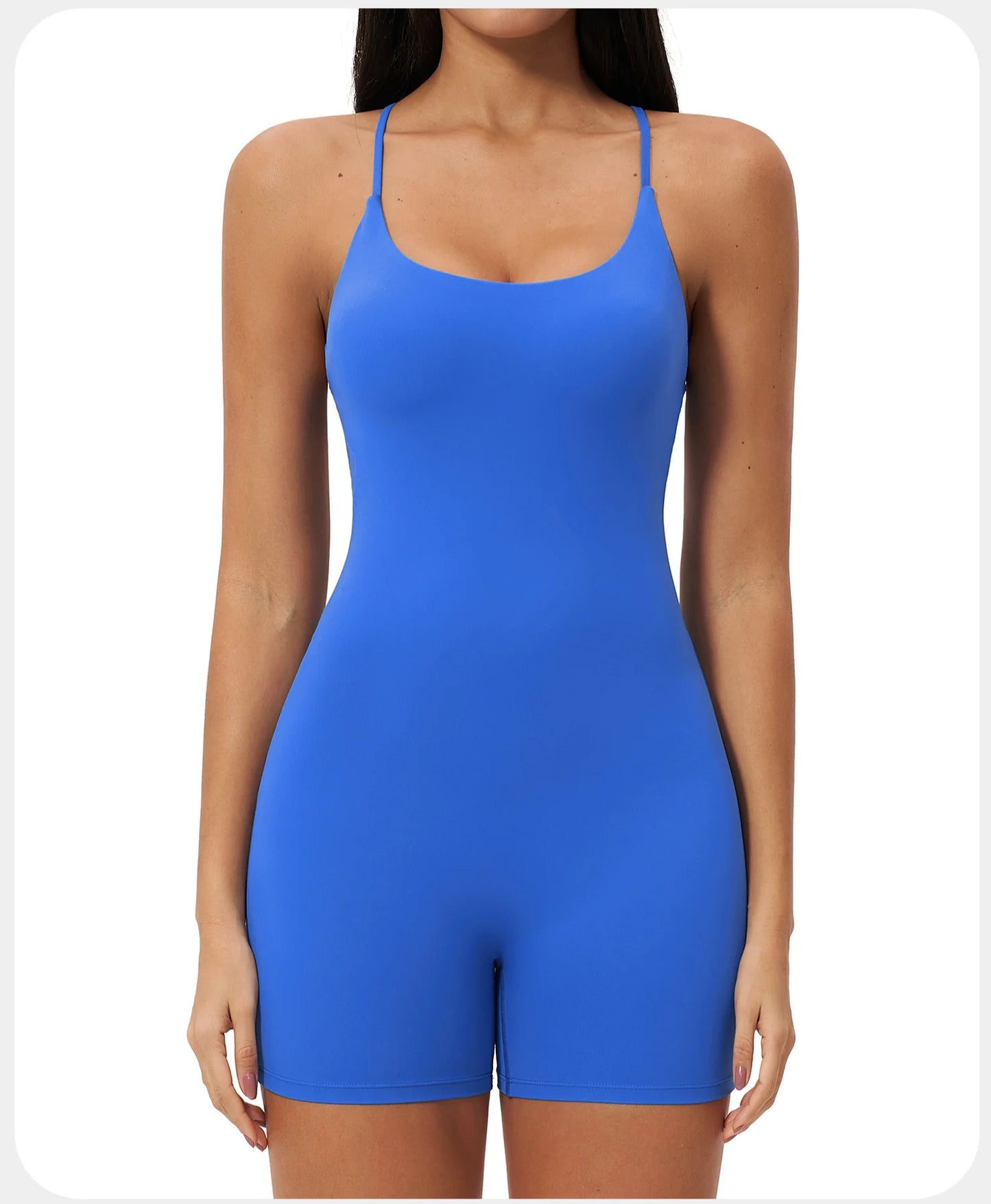 Macacão de Yoga Feminino com Alças Cruzadas nas Costas, Roupas de Treino para Mulheres, Bodysuits Esportivos de Uma Peça