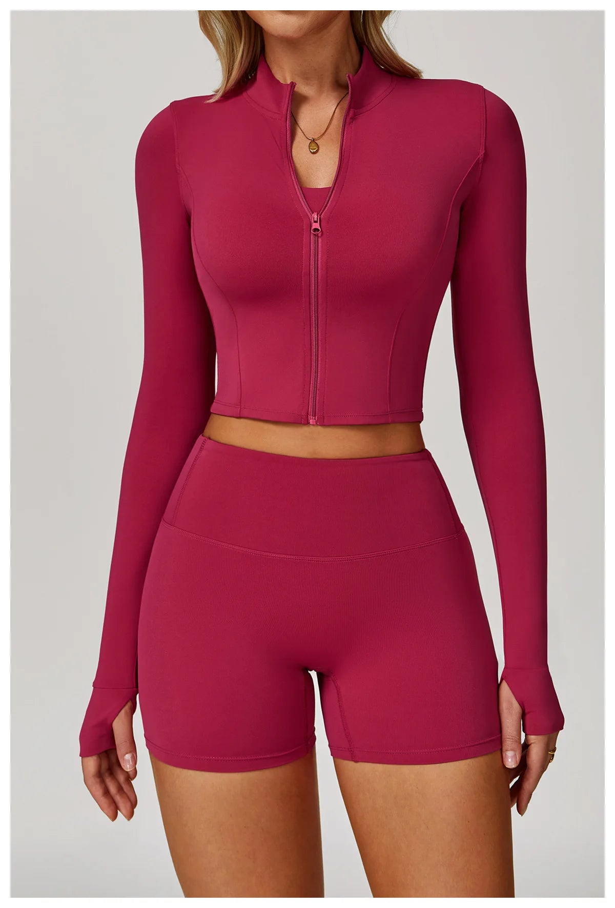 3 pçs conjunto de yoga roupas de ginásio 2 pçs roupas esportivas femininas ternos de yoga conjunto de fitness treino feminino jaqueta esportiva manga longa ginásio legging