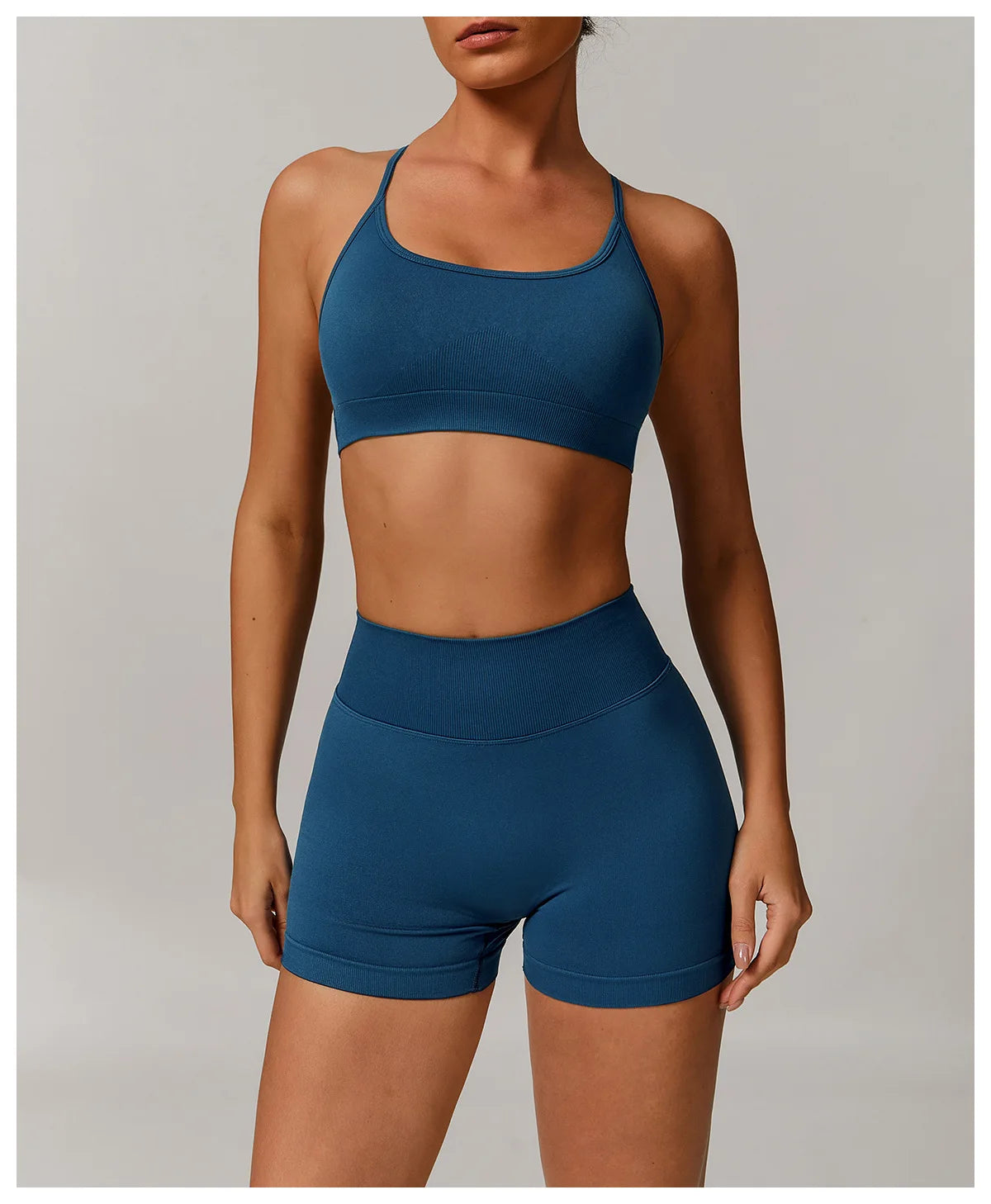 Sutiã Esportivo Feminino Sem Costura de Alto Suporte para Academia, Pilates, Yoga, Top Push-up para Corrida, Ciclismo e Treino, Roupa Íntima Fitness