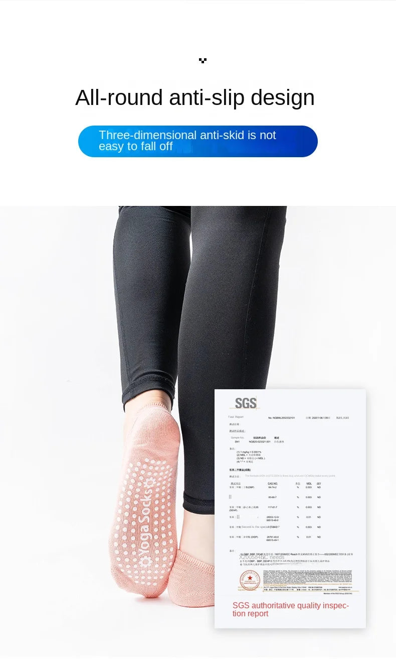Meias aeróbica sem costas para pilates, dança, trampolim, fitness, chão, meias invisíveis para ioga