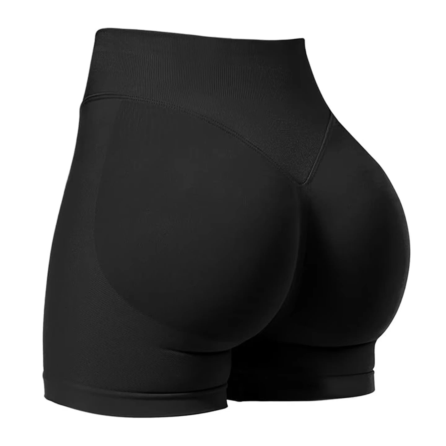 Shorts de Academia Feminino Verão Sem Costura Sexy para Fitness e Esportes, Cintura Baixa para Academia