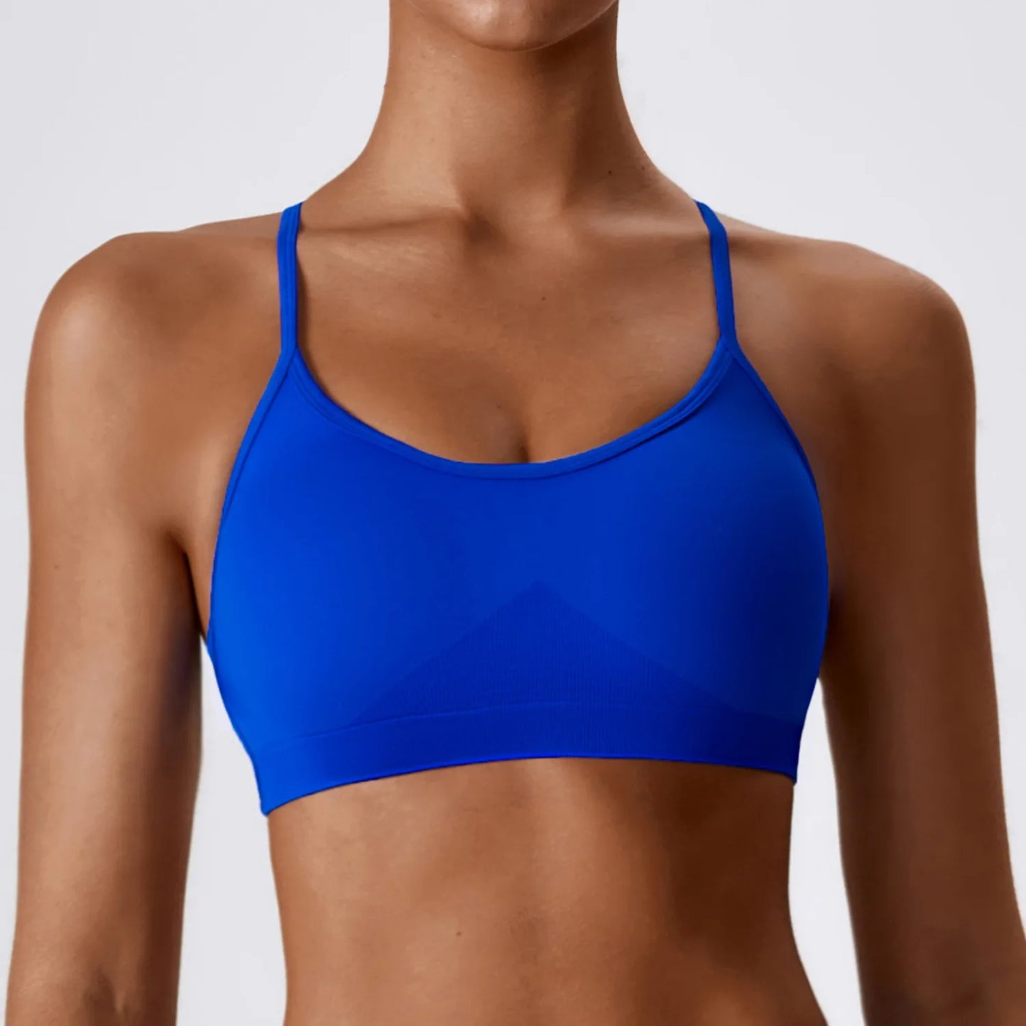 Sutiã Esportivo Feminino Sem Costura de Alto Suporte para Academia, Pilates, Yoga, Top Push-up para Corrida, Ciclismo e Treino, Roupa Íntima Fitness