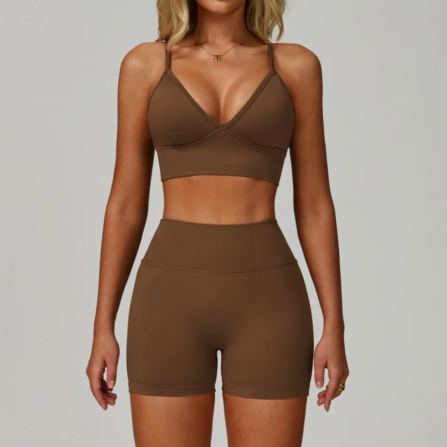 2/3 pçs sem costura esporte yoga conjunto feminino respirável cintura alta fitness sportwear feminino conjunto de roupa interior ginásio roupas de treino