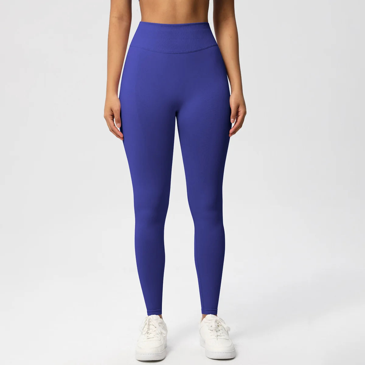 Calças de fitness sem costura das mulheres cintura alta yoga leggings alta elástica levantamento de bunda respirável esportes collants feminino ginásio leggings